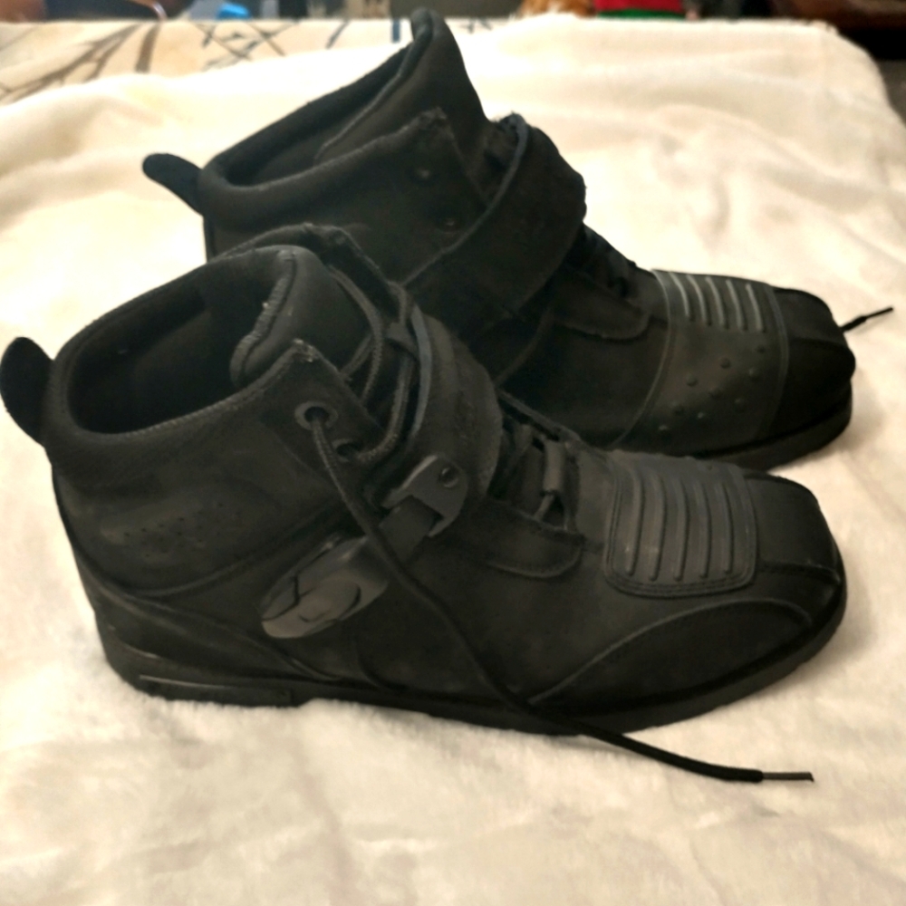 Speed and Strength Men’s Black Leather Hard Knock Life Motorcycle Boots Size 11